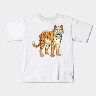 Tiger Skull Mask Kids T-Shirt